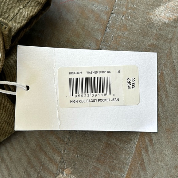 FRAME HIGH RISE BAGGY POCKET JEANS - Picture 4 of 4